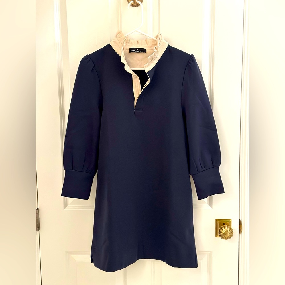 Tuckernuck - Pomander Place - Navy Charlotte Terry Dress NWT - Size S